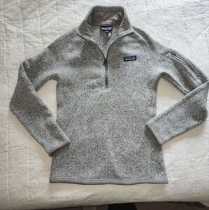 Patagonia Gray 1/4 Zip Sweater Fleece Sz XS